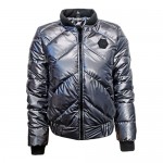 Дамско преходно яке City Angels Jeans, сребрист лак 6675 Дамско преходно яке City Angels Jeans, сребрист лак 6675
